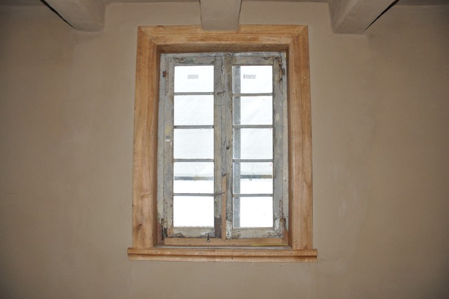 Das älteste Fenster befindet sich in der Vorratskammer.