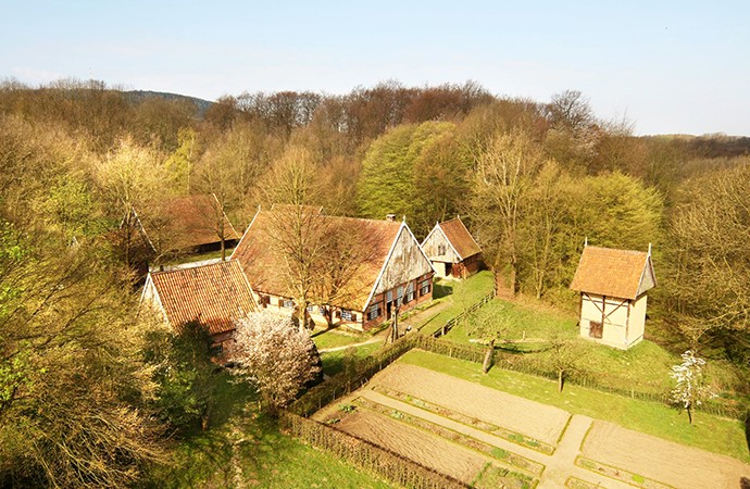 Den Westmünsterländer Hof aus der Luft