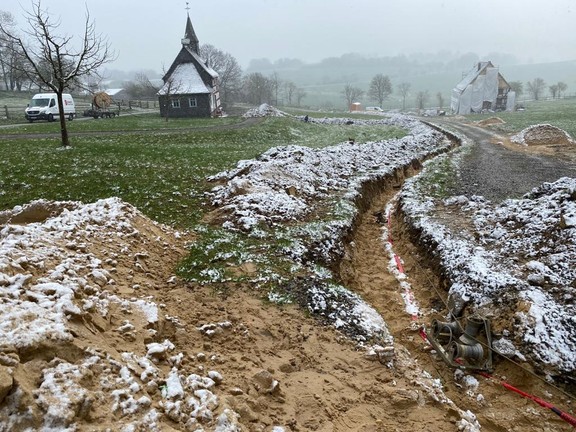Eine Trasse von 250 Metern schlängelt sich durch den Siegerländer Weiler.