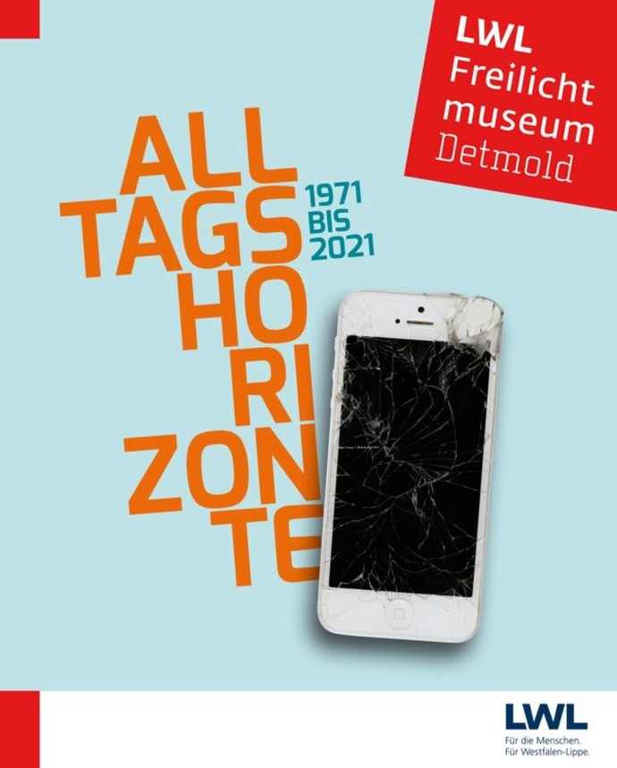 Auf dem Cover des Buches Alltagshorizonte ist ein zersprungenes Handy neben dem Titel des Buches.